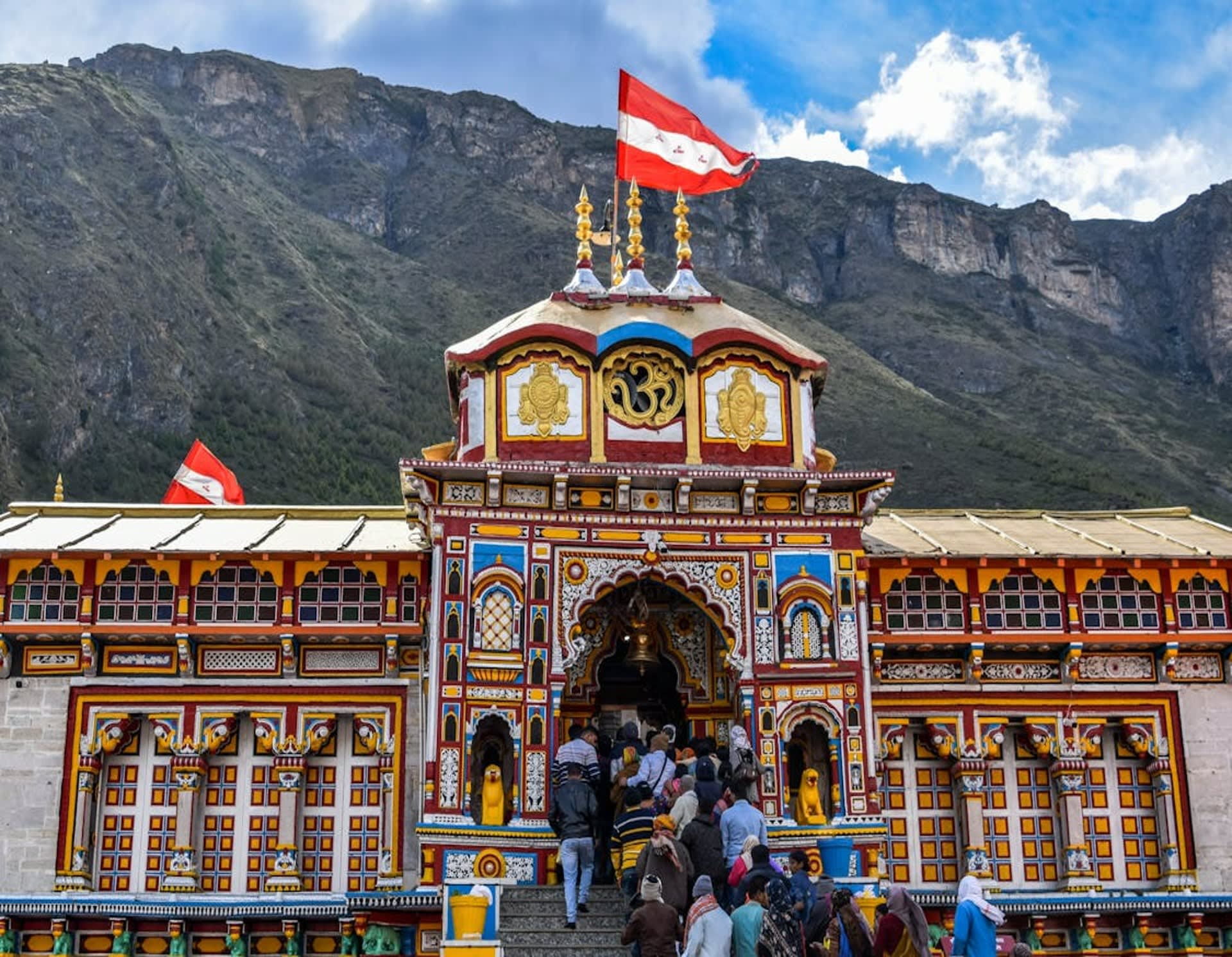 Himalayan pilgrimage landscape for Badrinath